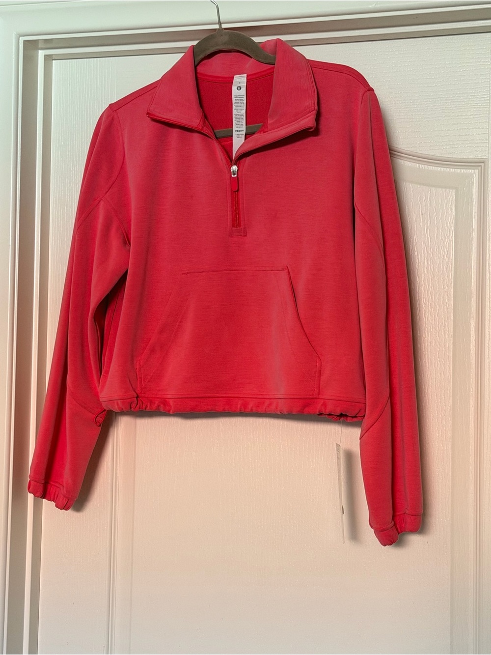 lululemon athletica Coral Half-Zip Cropped Pullover